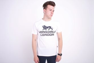 Футболка Lonsdale London Logo Сепий Белый