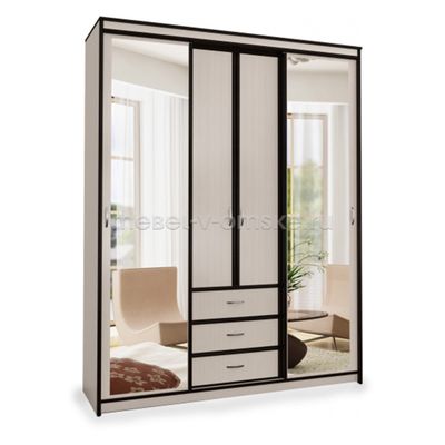 Шкаф-купе Карина 1,7 с 2 зеркалами