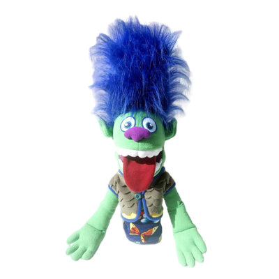 Логопедическая кукла-перчатка Тролль Цветан (управляется рот и язык), 57 см