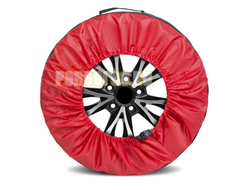 Чехлы для хранения автомобильных колес, 1 штука, размер от 15” до 20”, цвет черный/красный