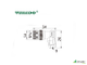 Клеммный соединитель VELLEDQ M8-F03S (розетка)