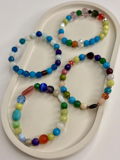 Браслеты детские с натуральными камнями