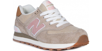 New Balance 574 Пудровые замшевые