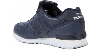 New Balance 574 Темно-синие с белым кожа