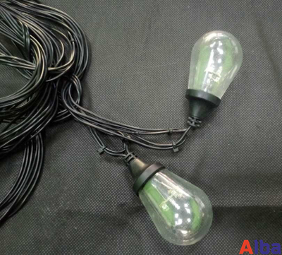 Ламполайт 10*0,2 м, черный провод