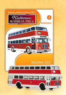Коллекционная модель &quot;KULTOWE AUTOBUSY PRL-u&quot; (Культовые автобусы) № 3. Bussing D2U (без журнала)