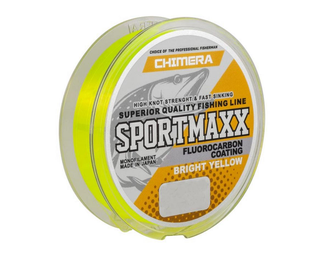 Леска CHIMERA SPORTMAXX Fluorocarbon Coating Bright Yellow (300 м), диаметр 0,35 / 0,4 мм