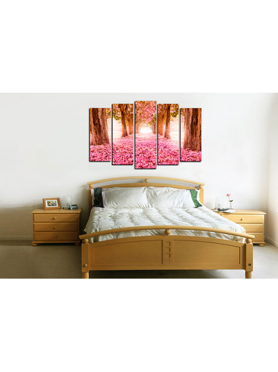 Модульная картина &quot;Розовое покрывало. Сакура&quot;