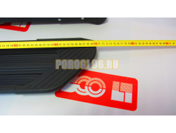 Пороги подножки "Luxe Black" 1700 мм для Great Wall HOVER H3 2010-2015