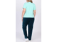 Женские велюровые брюки  БОЛЬШОГО размера арт. 17330-1644 (Цвет темно--зеленый) Размеры 54-78
