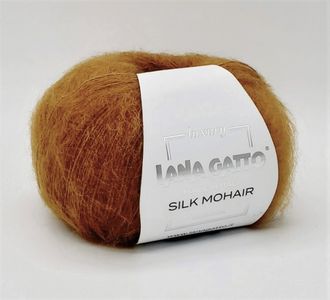 Темная горчица арт.14198 Silk Mohair 75% супер кид мохер 25%шёлк 25г/212м