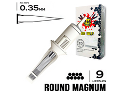 9RM/0,35 mm - Round Magnum "BIG-WASP" (STANDARD WHITE)