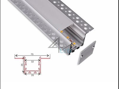 Алюминиевый профиль 4L-7535-2.5m-DW ANOD+OPAL Гипсокартон