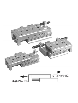 Компактная пневмокаретка короткого хода MXS