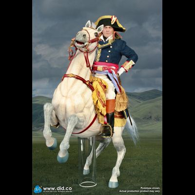 Конь Наполеона - Коллекционная фигурка 1/6 Napoleon White War Horse (Prancing) (E60078) - DID