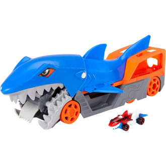 Hot Wheels Грузовик Голодная акула с хранилищем для машинок, GVG36