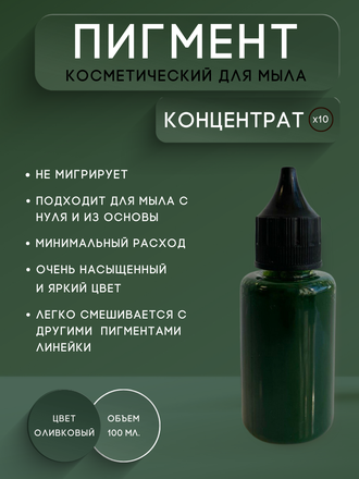 Пигментная паста концентрат Оливковый 100 мл
