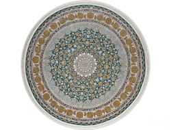 КОВЕР ИРАНСКИЙ FARSI 1200-3600 G129 BLUE-GREY / 2*2 м круг