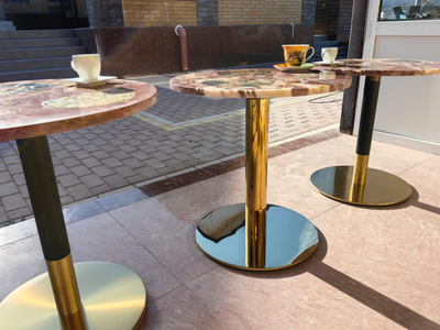 Столы декоративные из амонита