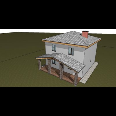 Двухэтажный дом с пятью спальнями 131м² (S104)