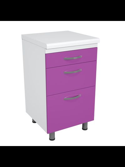 Тумба металлическая с ящиками на опорах ТМЯ-3.0