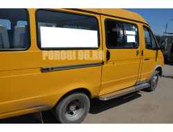 Пороги с накладным листом (пассажирская сторона) d42 для ГАЗель ГАЗ 27057