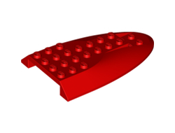 Aircraft Fuselage Aft Section Curved Top 6 x 10, Red (87615 / 4565426 / 6138431)