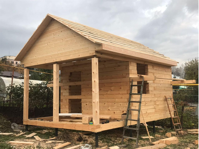 сруб бани 4х6