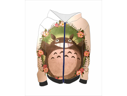 Толстовка на молнии с полной запечаткой Мой сосед Тоторо, Totoro №26