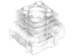 Technic Engine Cylinder with Bottom Slots, Trans-Clear (2850b / 6353017)