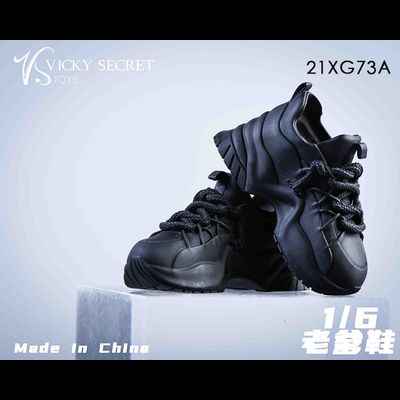 Женские кроссовки (черные) 1/6 Street shoes (21XG73A) - VSTOYS