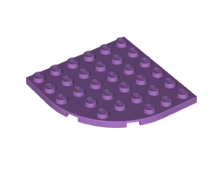 Plate, Round Corner 6 x 6, Medium Lavender (6003 / 6227038)