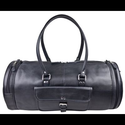 Кожаная дорожная сумка Belforte black (арт. 4011-01)