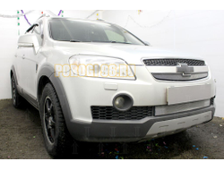 Защита радиатора Chevrolet Captiva 2006-2011 chrome верх