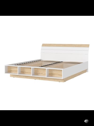 Санса КР-01 Кровать 1.4х2.0 Сонома/Белый
