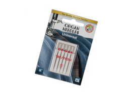 Иглы для бытовых швейных машин "ORGAN" универсальные  5шт. в пенале №80