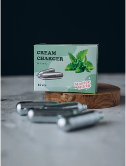 Баллончики для сифона для взбивания сливок (N2O) 10 шт/уп. вкус мята