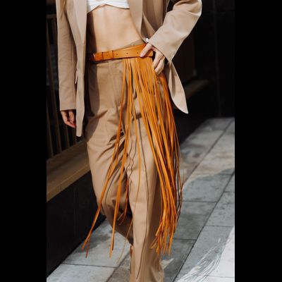 Bonny пояс с бахромой 80 Желтый