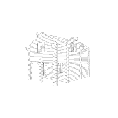 Дом-баня из оцилиндрованного бревна Анапа, 65 м2