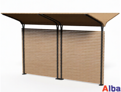 пергола с лавкой