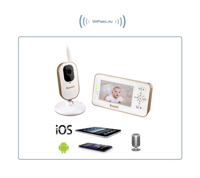 Ramili Baby RV350 Wi-Fi видеоняня с монитором 4.3" и видеокамерой, сервис р2р, HD