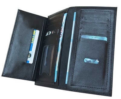 Кожаный кошелек Arciano black (арт. 7702-01)