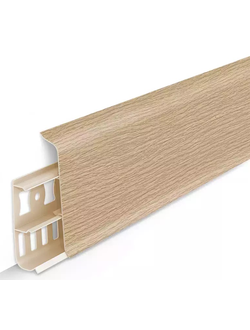 Плинтус напольный 70 мм 2,2м "Идеал Деконика", 212 Дуб светлый