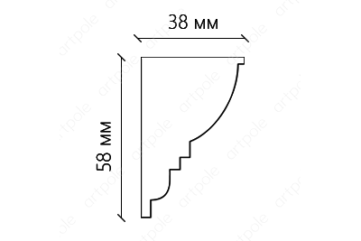 Карниз гладкий SKT16