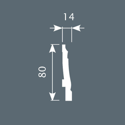 Cosca напольный плинтус, экополимер PX024