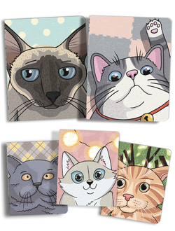 Тетради Милые котики Sweet cats - в клетку 24 листа