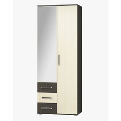 Белла Шкаф 2-х створчатый (лдсп) (Венге/ясень белый), Ш802хВ2120хГ474 мм