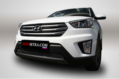 Premium защита радиатора для Hyundai Creta (2016-2019-2021)