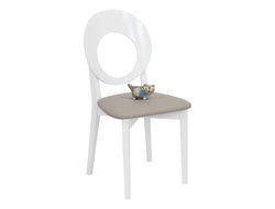 Cтул Хьюстон Белый лак/экокожа 526