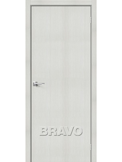 Межкомнатная дверь с экошпоном Браво-0 Bianco Veralinga